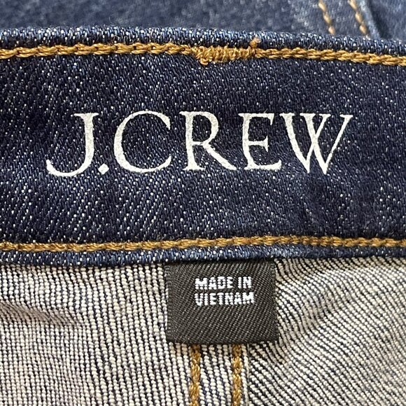 J. Crew Women's 9" Demi Boot Crop Jeans Dark Wash 27T Tall Stretch - Picture 5 of 7